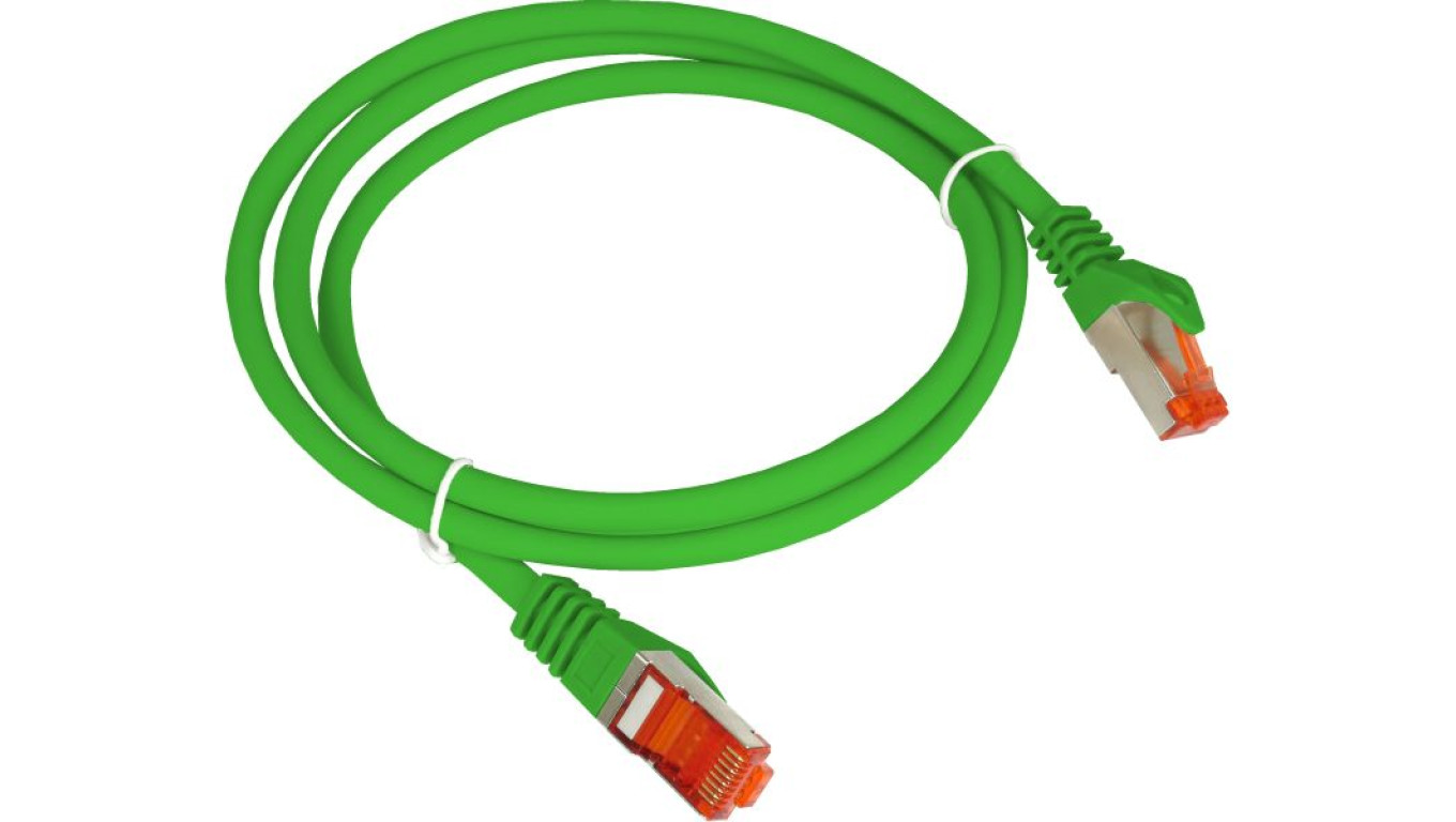 Patch-cord F/UTP kat.6 PVC 5.0m zielony KKS6ZIE5.0
