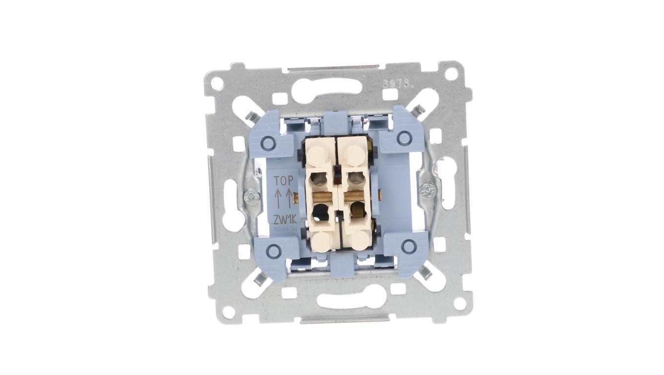 Simon 54 Łącznik żaluzjowy trójpozycyjny 1-0-2 mechanizm 250A 250V, szybkozłącza, SZW1KM
