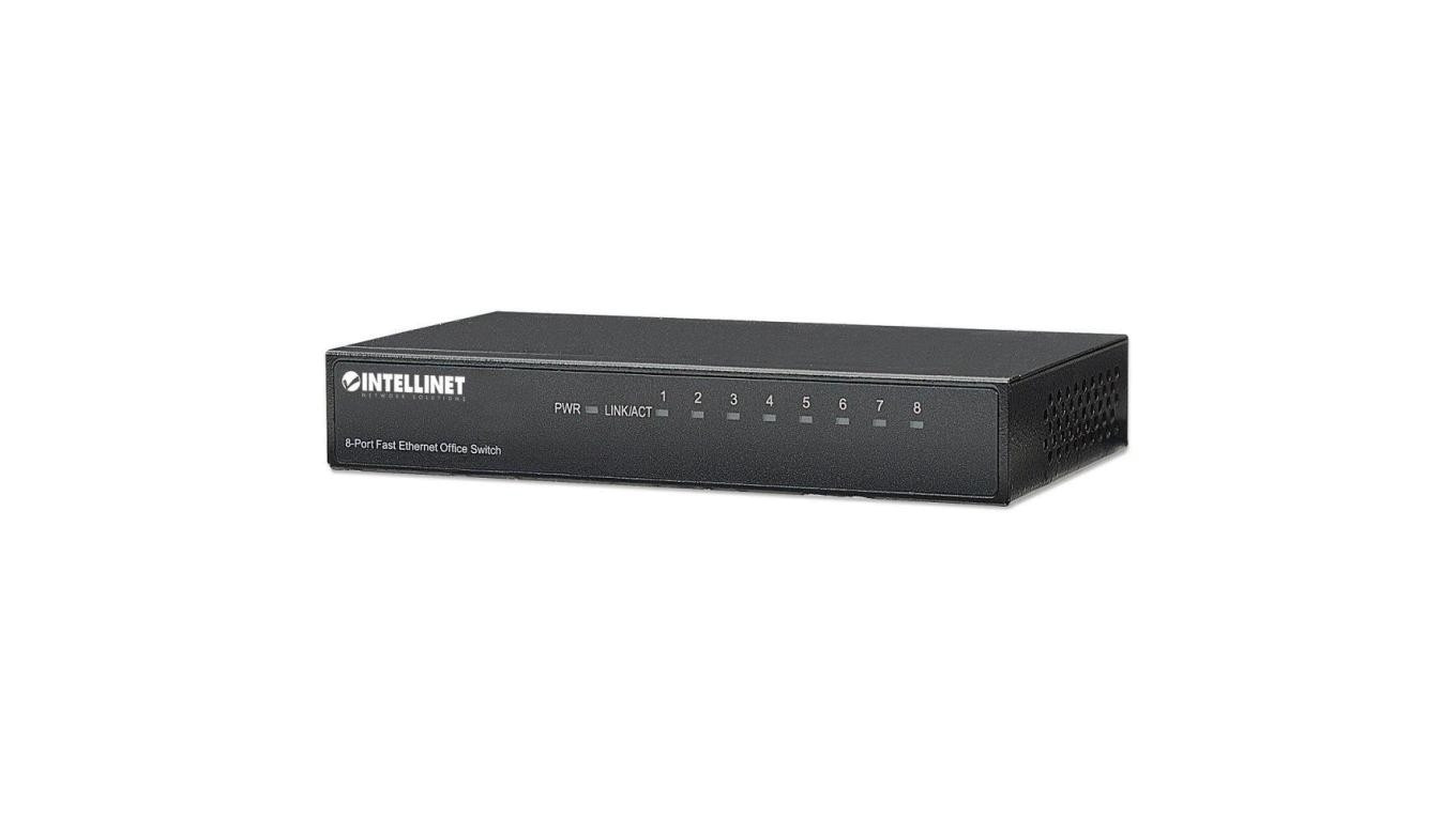 Switch Ethernet 8x 10/100Mbps RJ45 Desktop Metalowy