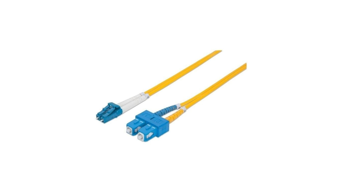 Patchcord światłowodowy OS2 9/125 SM LC-SC Duplex 1m