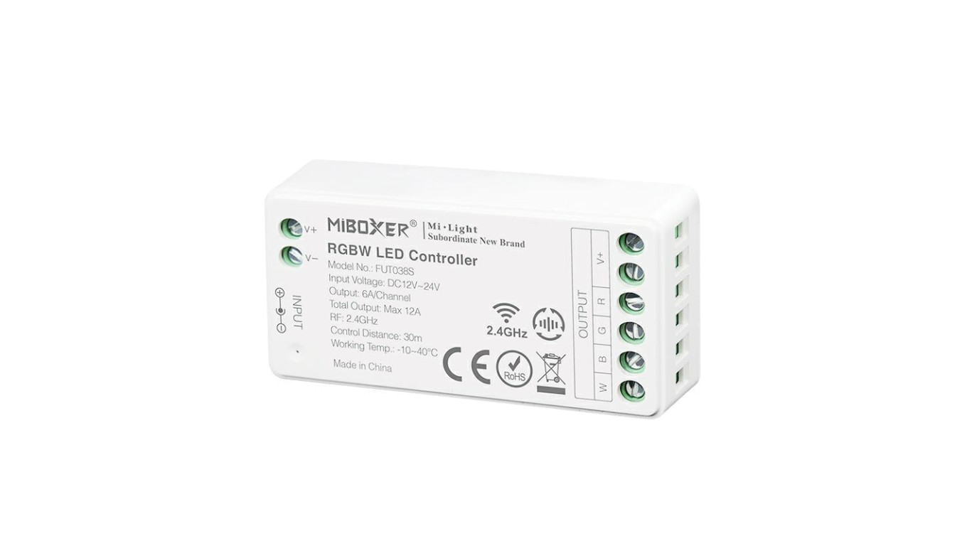 Kontroler led strefowy RGBW 12A 144W 12V strefowy RF 2,4ghz MI-Light FUT038s