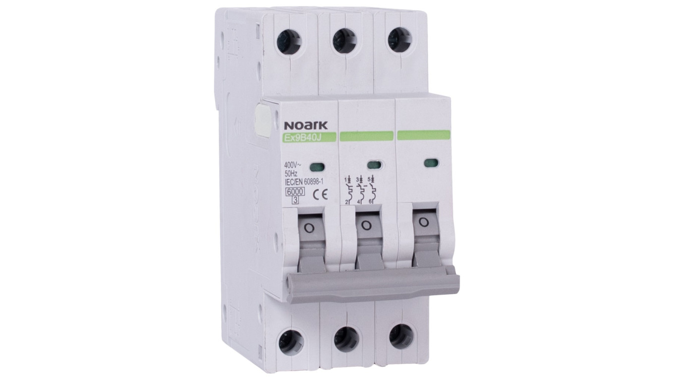 Wyłącznik nadprądowy S 3-fazowy 3P C 16A 400V SLIM NOARK