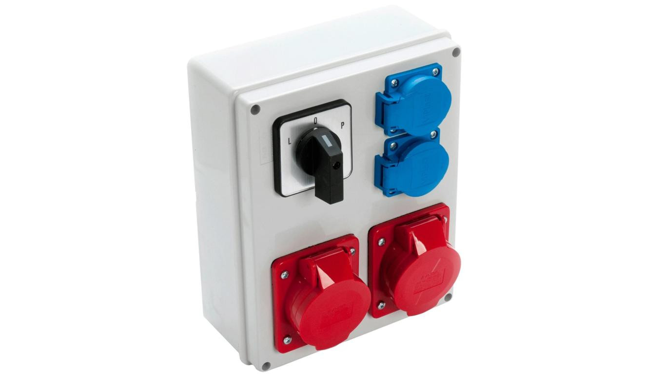 VIPLAST Rozdzielnica Gniazdo 2x32/5 + 2x250V + L-P