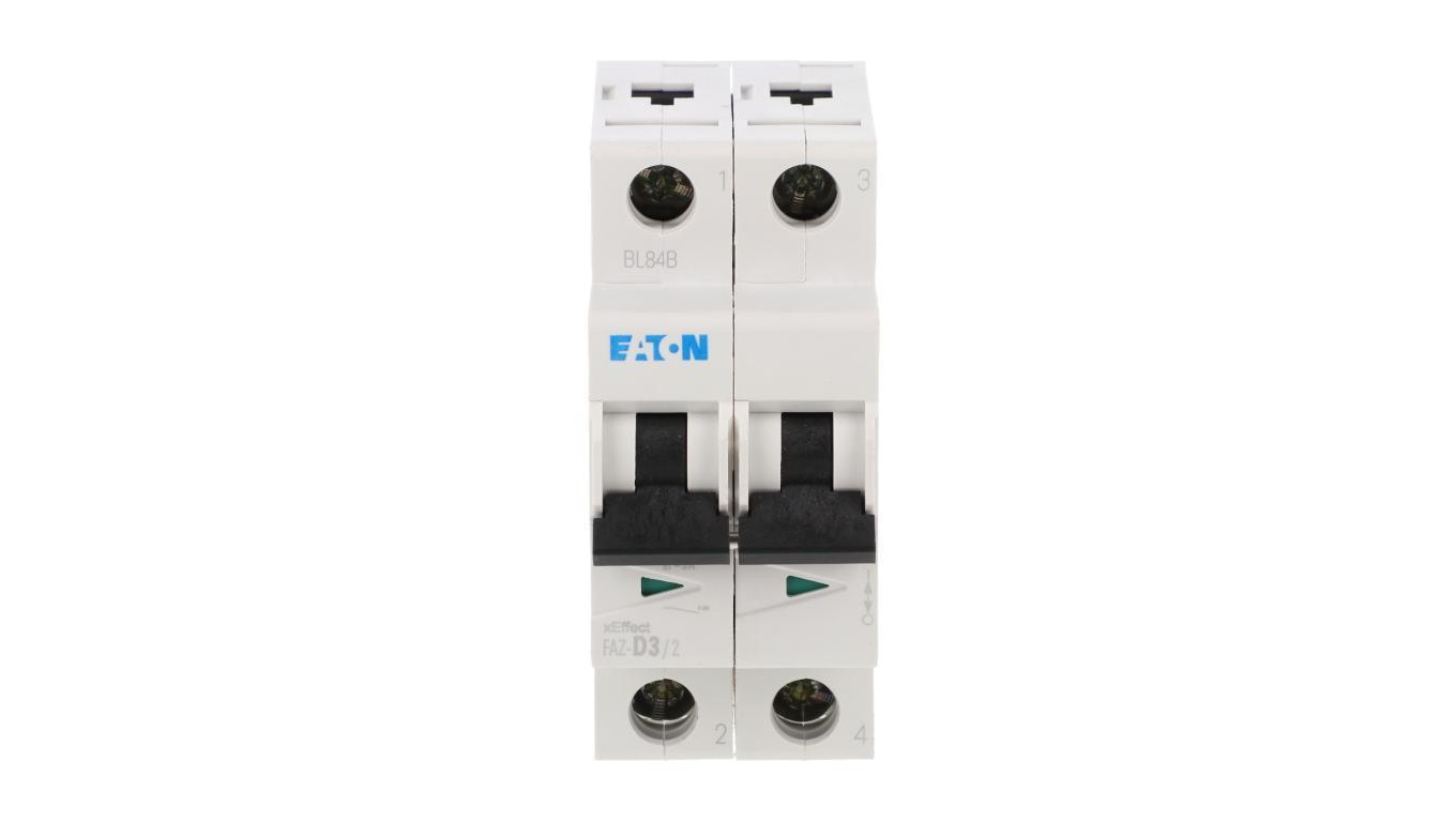 Wyłącznik nadprądowy 2P D 3A 15kA AC FAZ-D3/2 278773