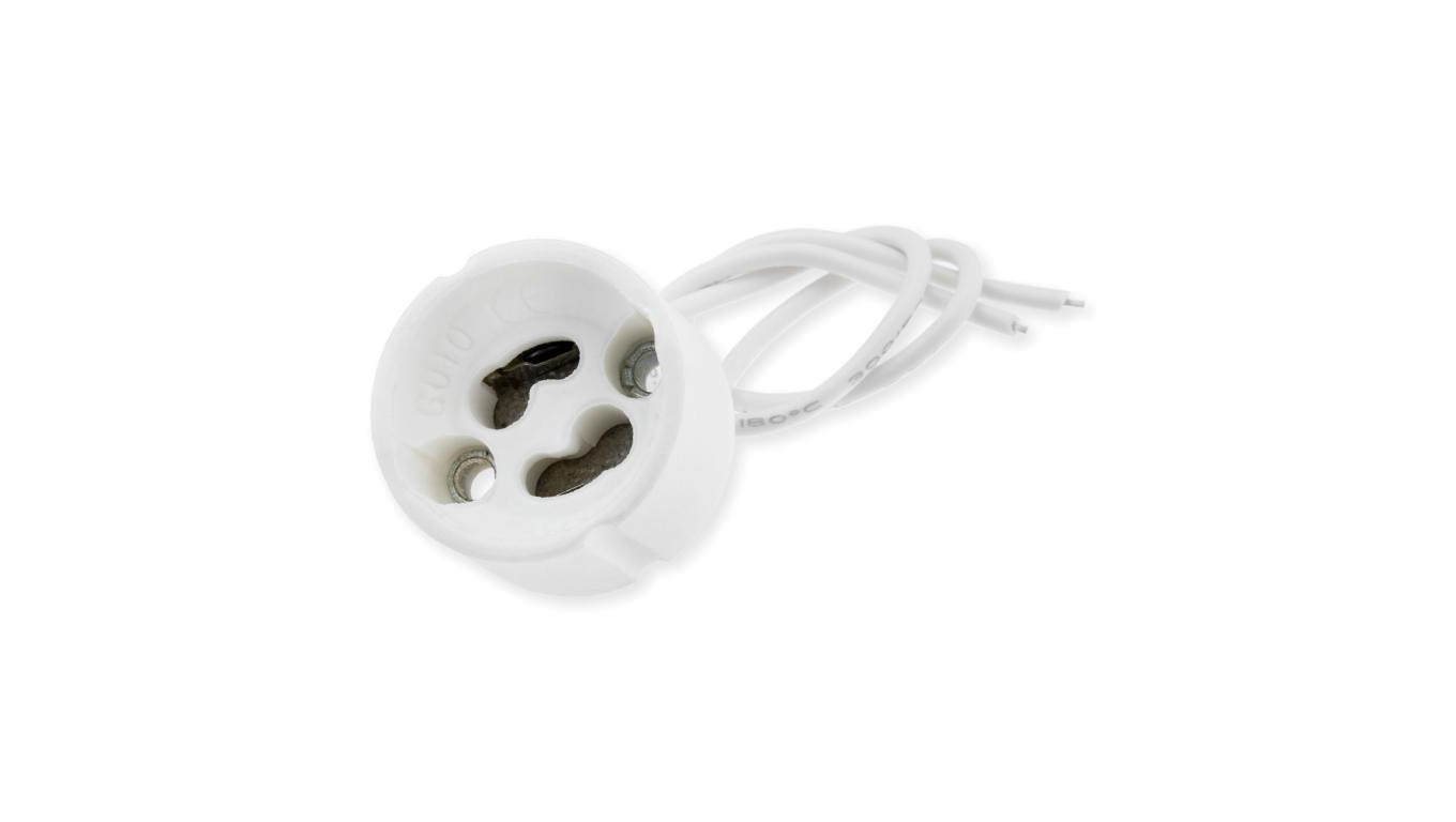Ceramiczna oprawa gniazdo ceramiczne do żarówek LED kostka GU10