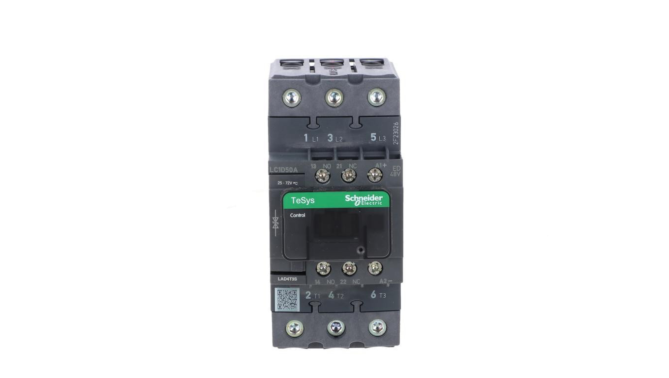 TeSys Deca Stycznik mocy 50A 3P 48V DC 1Z 1R (EVK) LC1D50AED