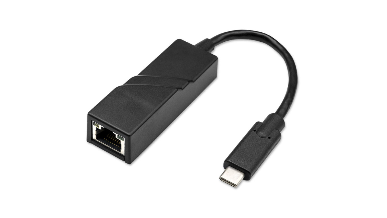 Qoltec Adapter USB typ C męski/ RJ-45 żeński 20cm