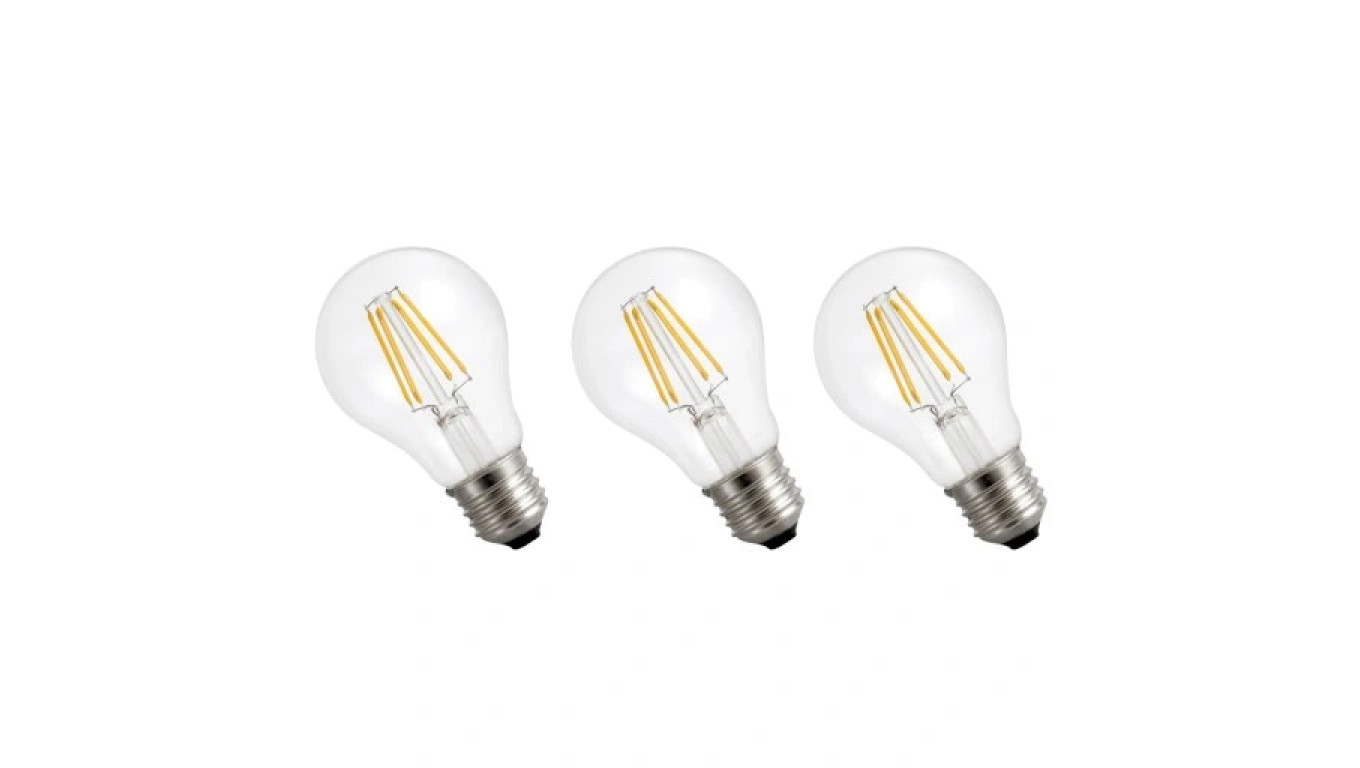 Żarówka LED E27 230V 7W 770lm GLS COG ciepła 3-pack