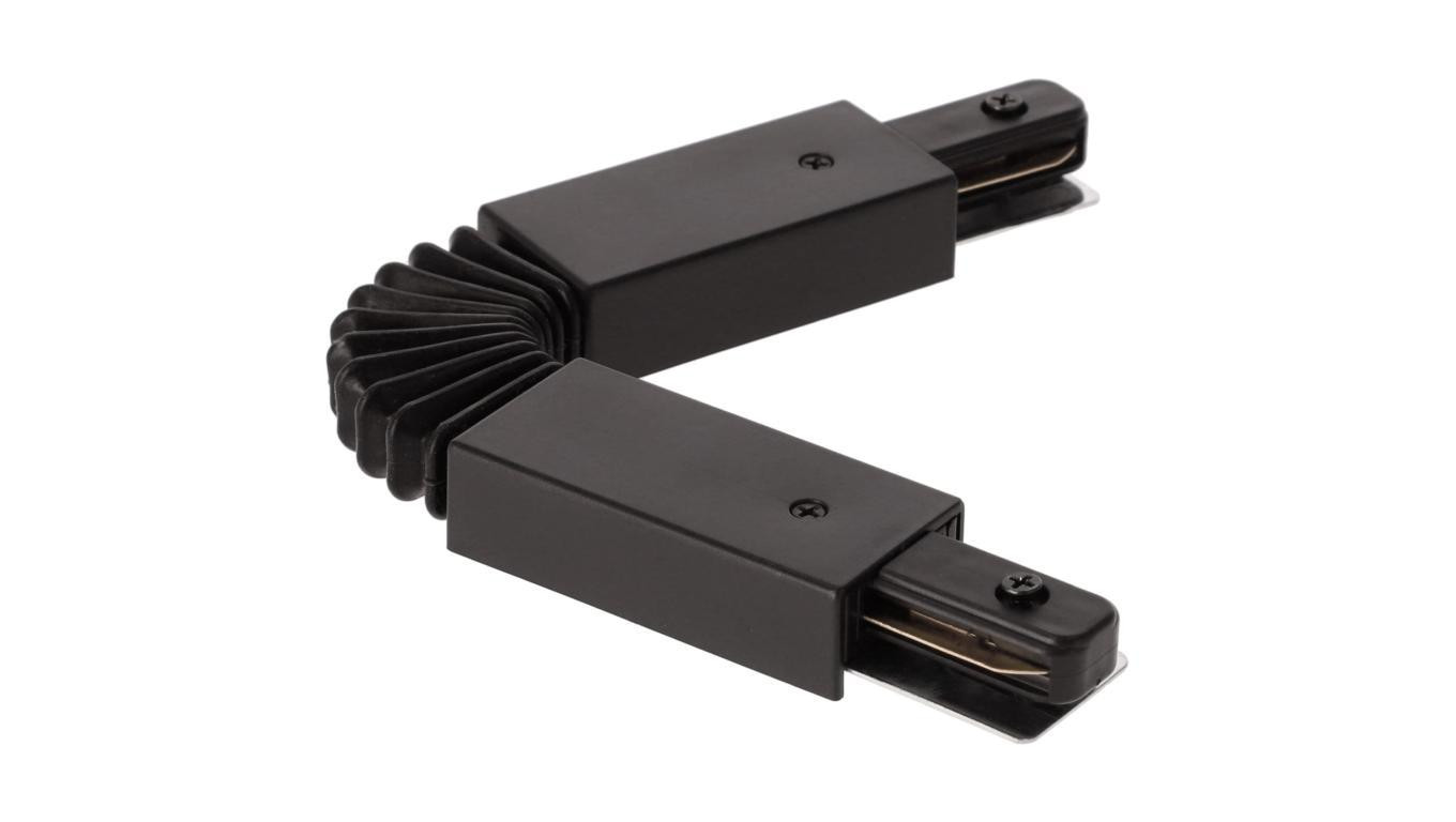 Łącznik elastyczny do szyny, giętki SEVA Flex Connector Black czarny EDO777424 EDO