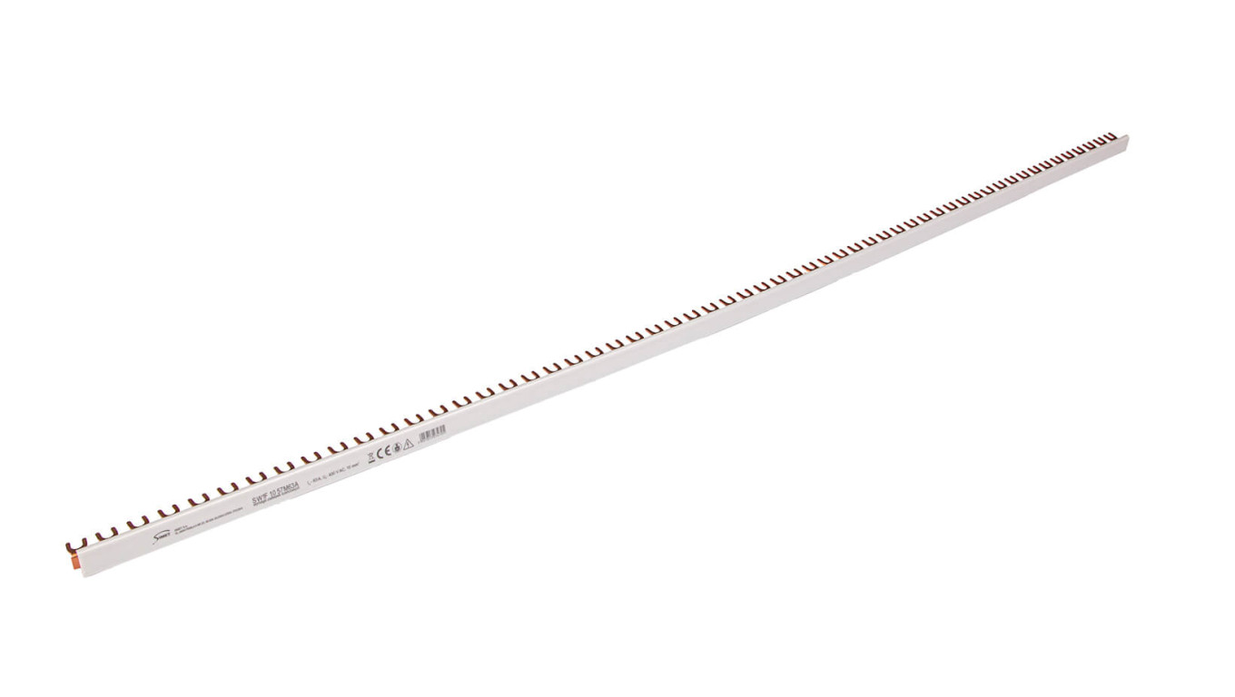 Szyna prądowa łączeniowa - widełkowa 1-fazowa 63A 57 modułów 10 mm² 81991106