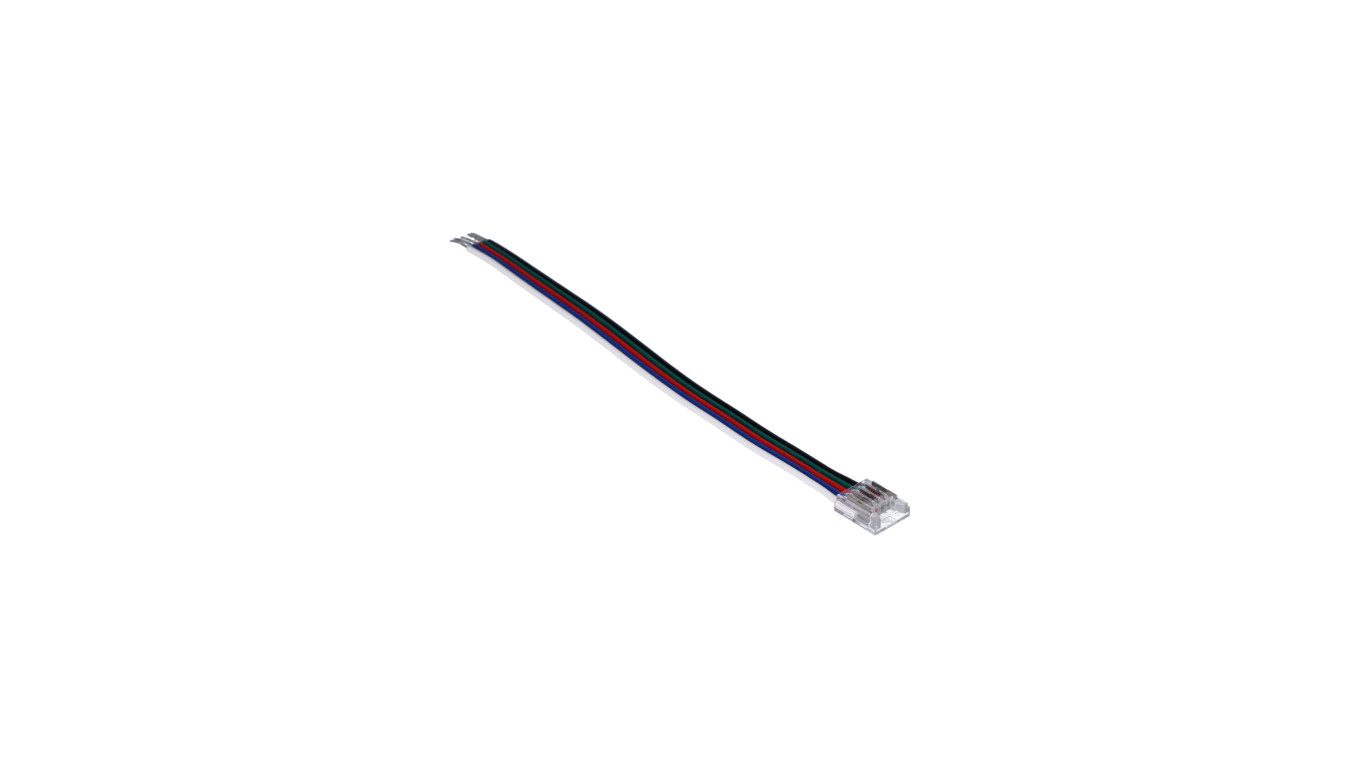 Złączka do taśmy led SMD/RGB+W kolor 10mm taśma-przewód 15cm