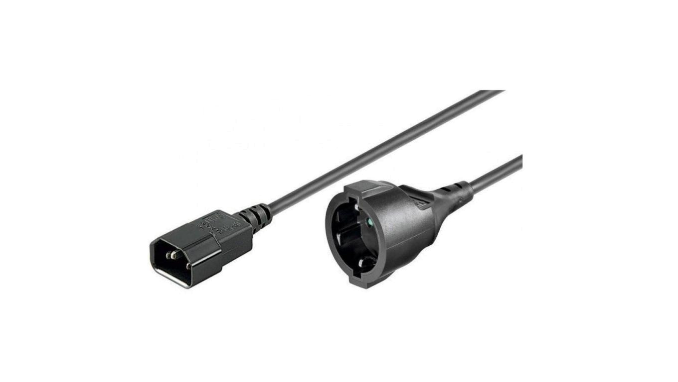 Kabel Adapter Zasilania IEC320 C14 na Schuko F Gniazdo 1.5m