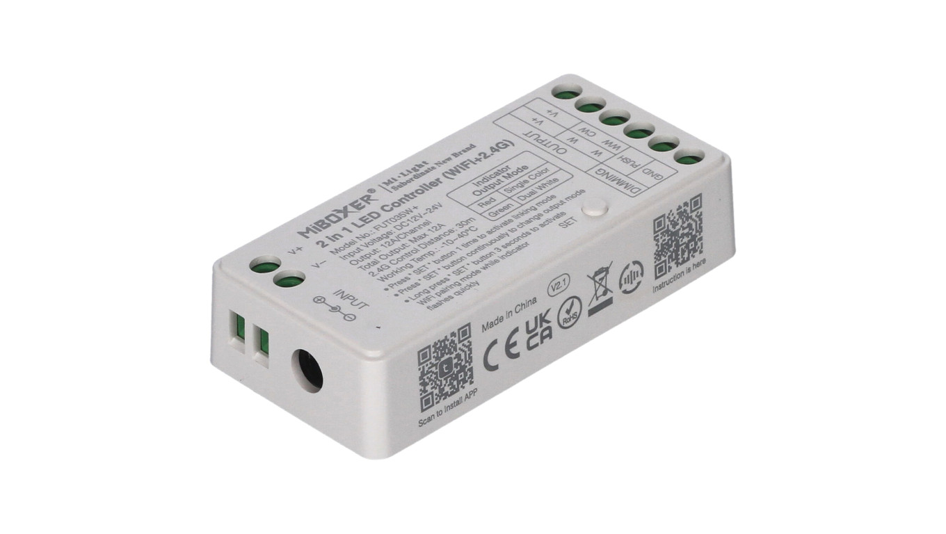 Sterownik MiLight MONO 12-24V 6/12A WIFI FUT035W+ 2w1 FUT35W FUT36W