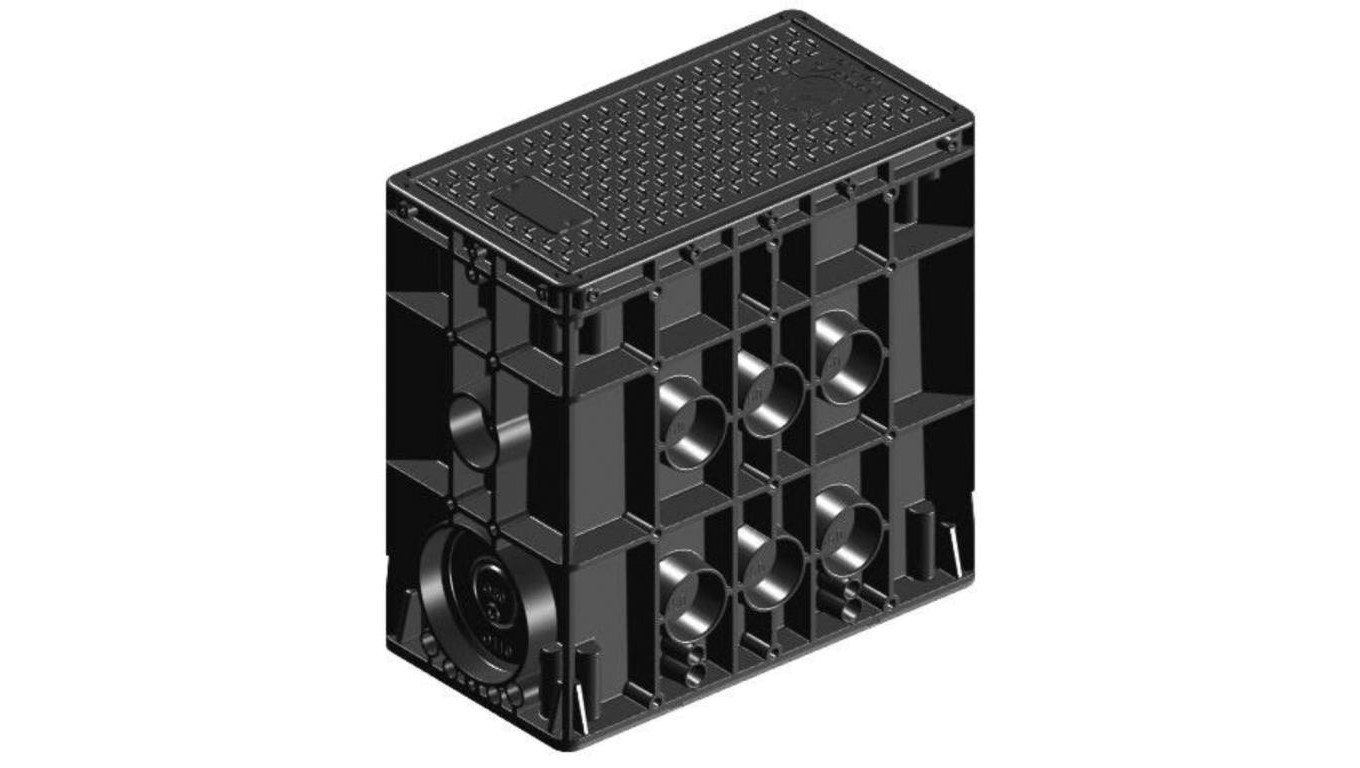 Studnia kablowa EK 437 H=400mm B125 AVBA 410 x 220 mm, zaryglowanie kluczem sześciokatnym