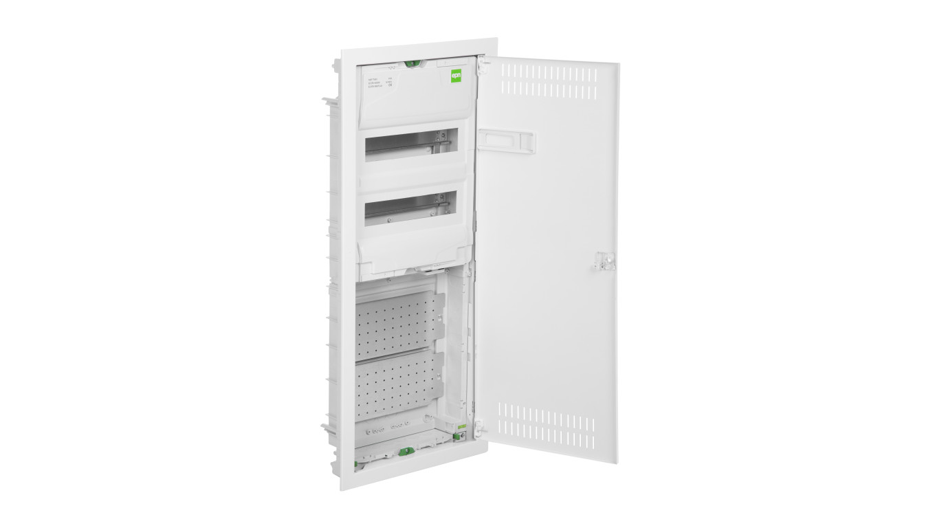 Rozdzielnica modułowa MSF TWIN RP 2x12 (N+PE) + 2x12 podtynkowa multimedialna IK05 IP30 2015-02