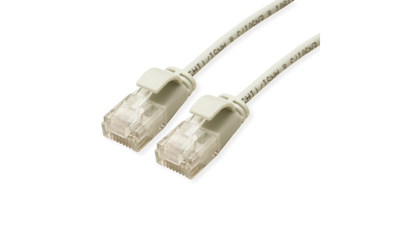ROLINE UTP Data Center Patchkabel Cat.6A (Class EA), LSOH, extra dun, grijs, 2 m