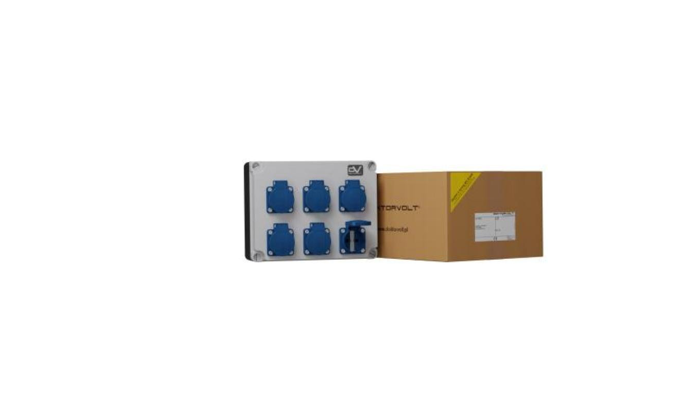 Rozdzielnica budowlana FRED 6x230V Schuko Mennekes Doktorvolt 2978
