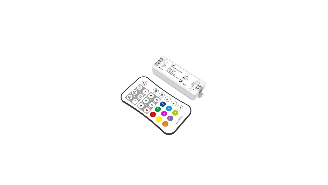 Kontroler led RGB/RGBW IC Digital SC+R9 27 key do taśm led cyfrowych RF 5-24V WS2811 / WS2812 / WS2813 / WS2815 / TM1814