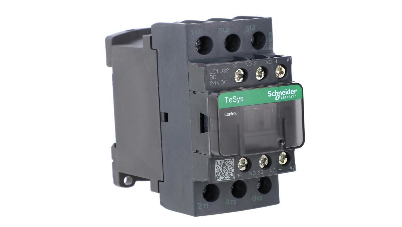 TeSys Deca Stycznik mocy 32A 3P 24V DC 1Z 1R LC1D32BD