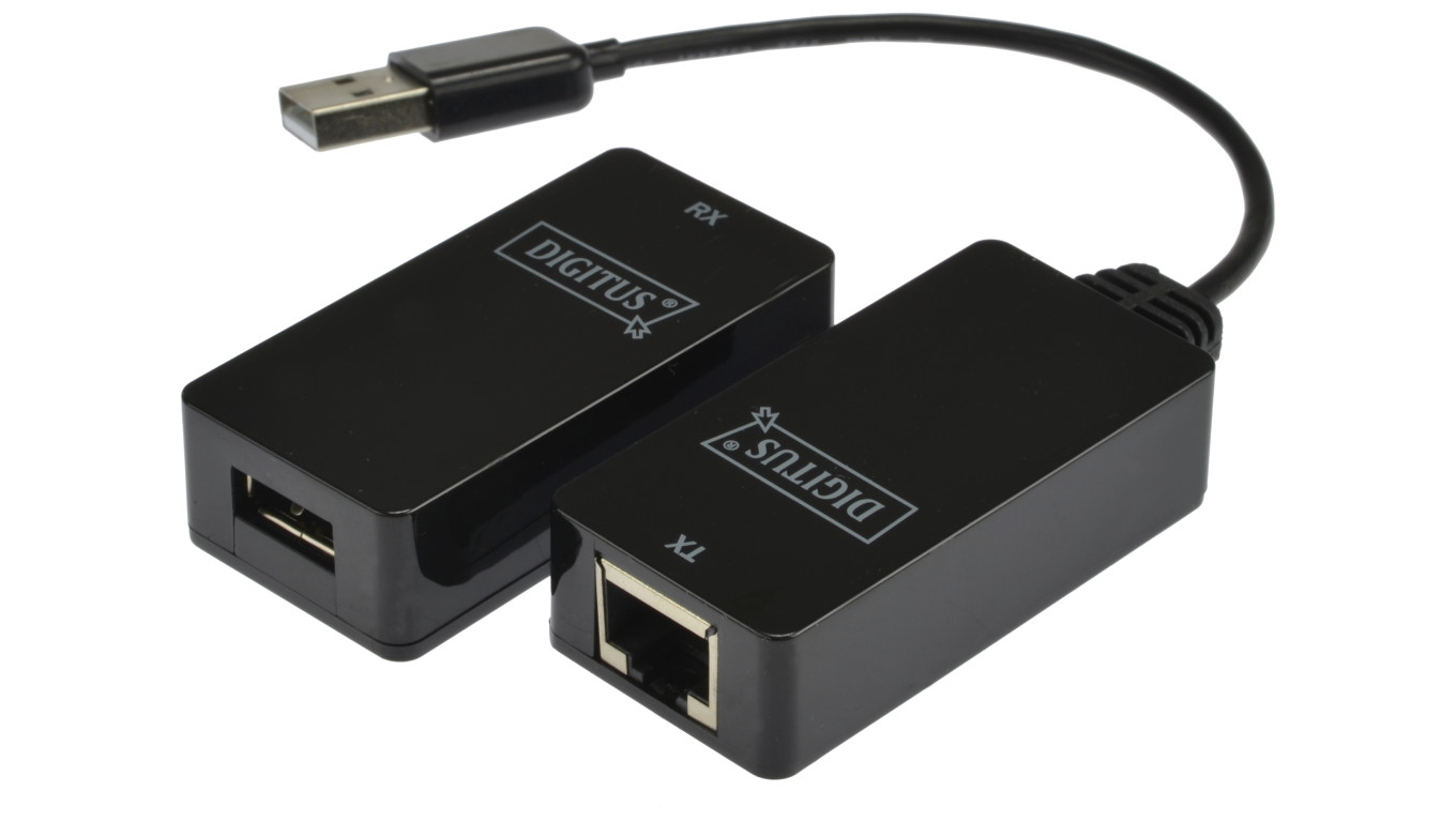 Przedłużacz USB 1.1 po skrętce kat.5e/6 UTP/SFP do 45m DA-70139-2