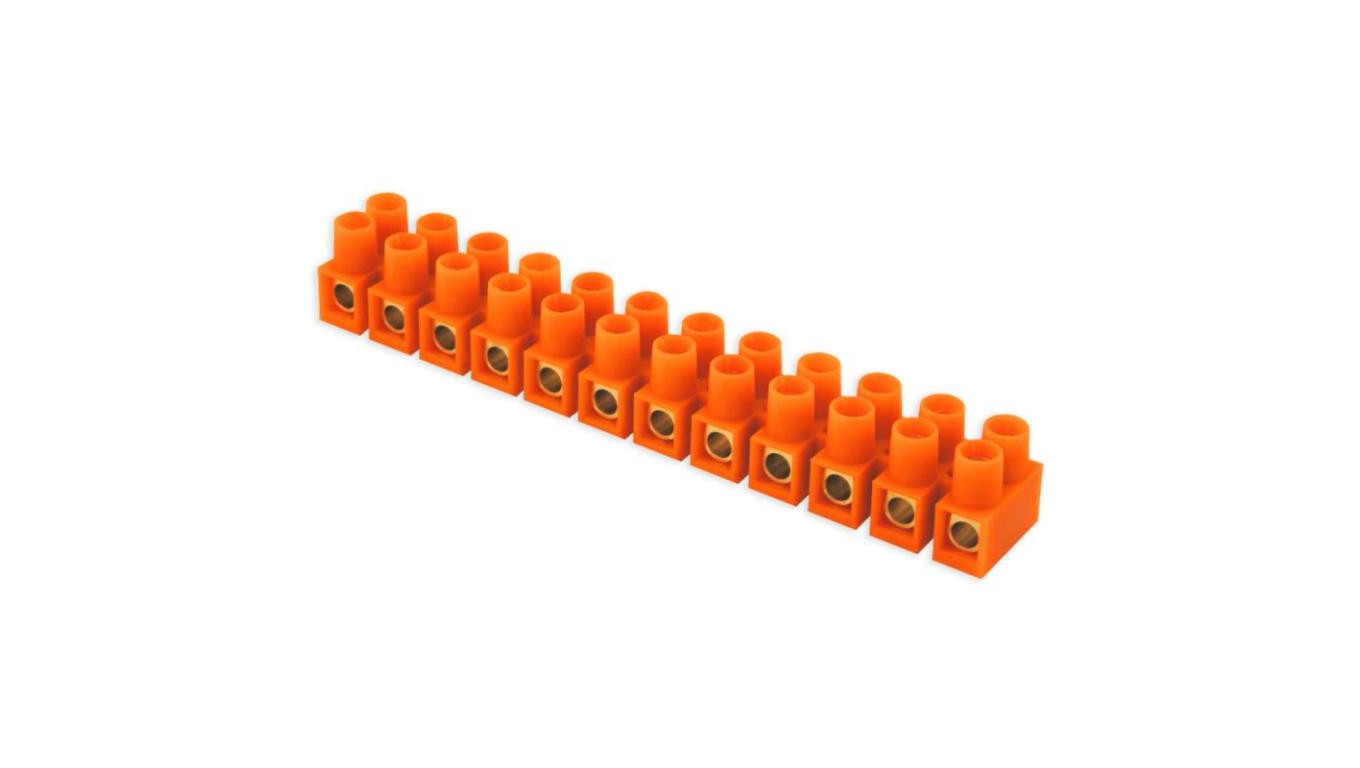 Listwa zaciskowa 12-torowa 4,0mm2 pomarańczowy 34578
