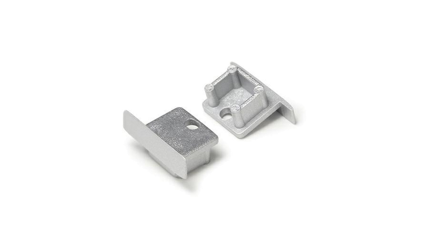 Zaślepka do profil Smart-IN10 srebrna z otworem e3990040 /1szt/