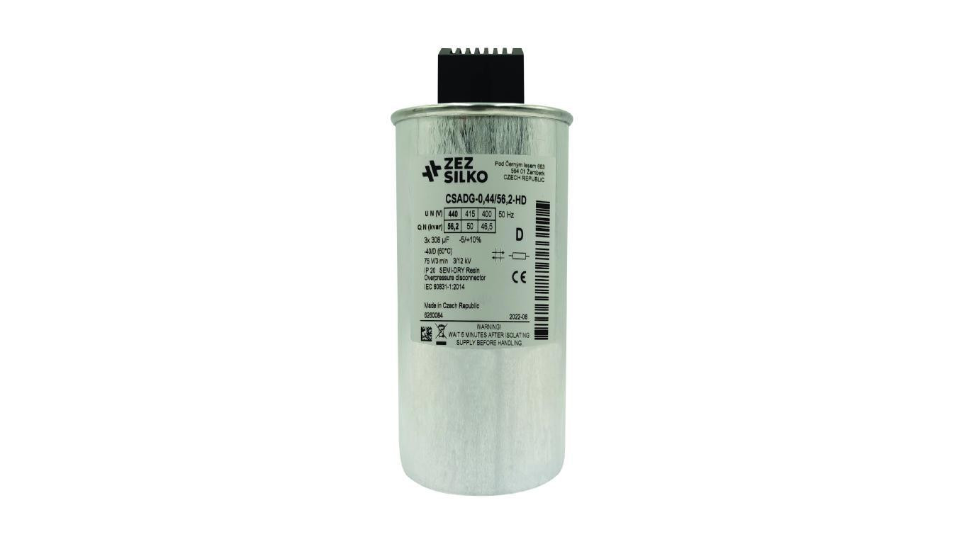 Kondensator 56,2kvar 440V Cn=3x306,91µF In=3x73,57A