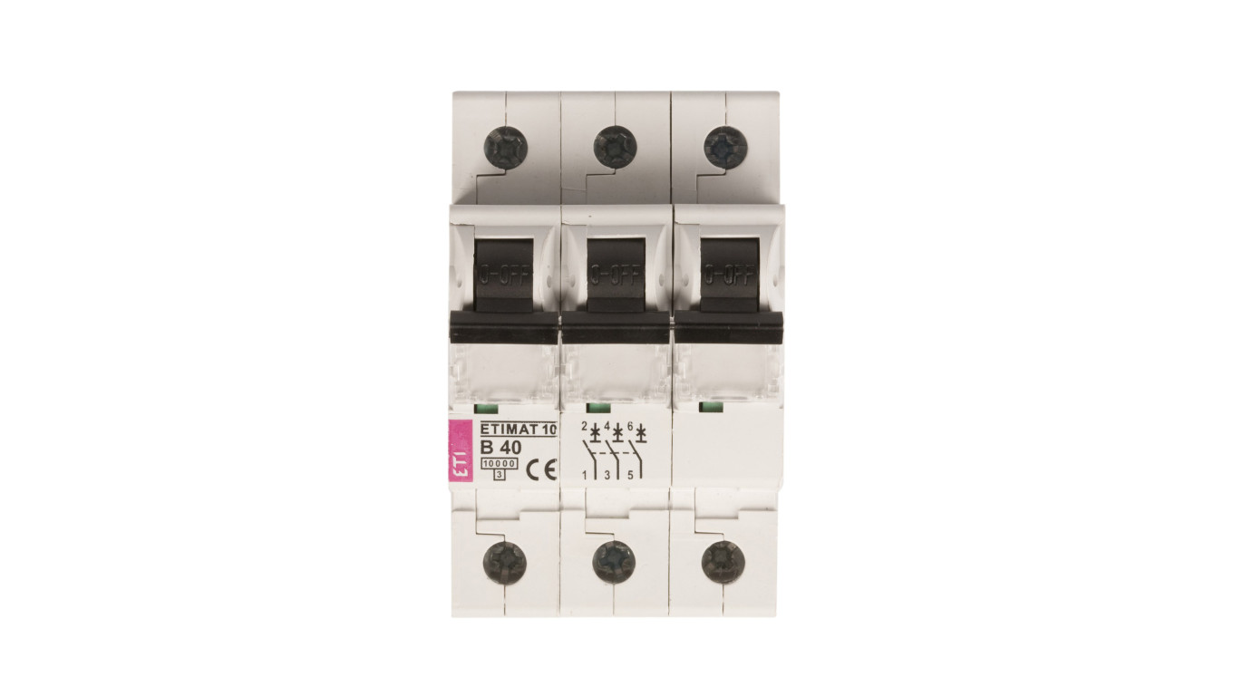 Wyłącznik nadprądowy 3P B 40A 10kA AC ETIMAT10 002125720