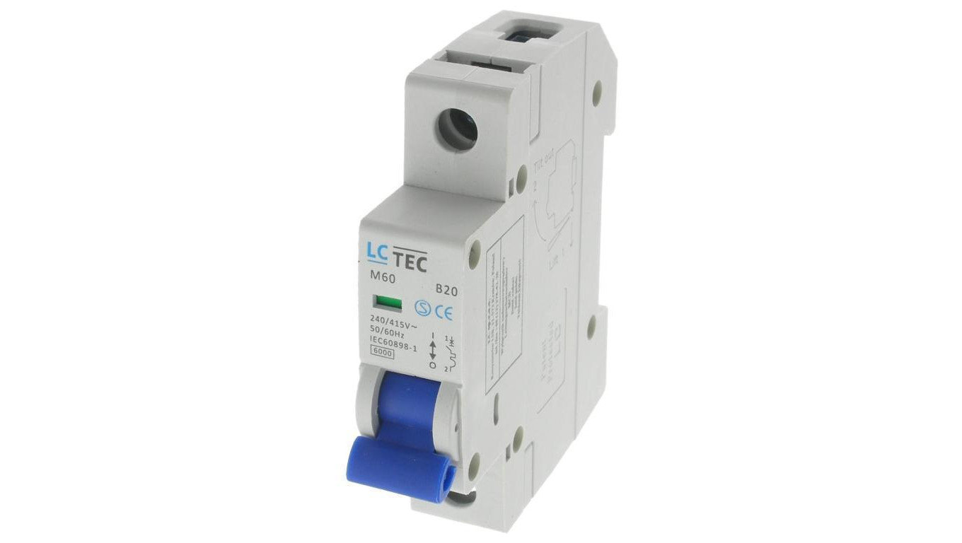 Wyłącznik nadprądowy M60 1P 1M 1F B 20A 6kA