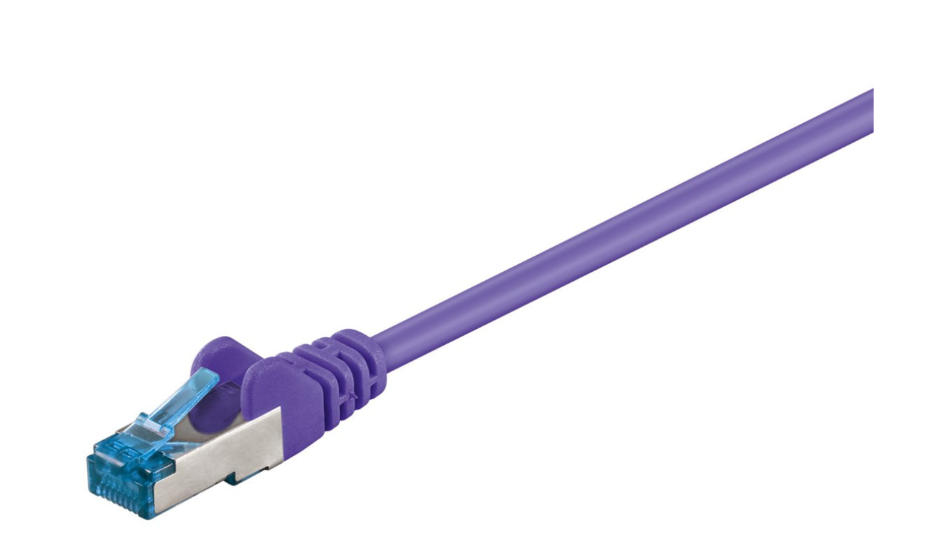 CAT 6AKabel łączący, S/FTP (PiMF), Fioletowy - Długość kabla 2 m