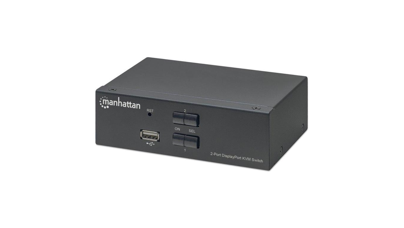 Przełącznik KVM DisplayPort/USB 2x1 4K*60Hz Manhattan