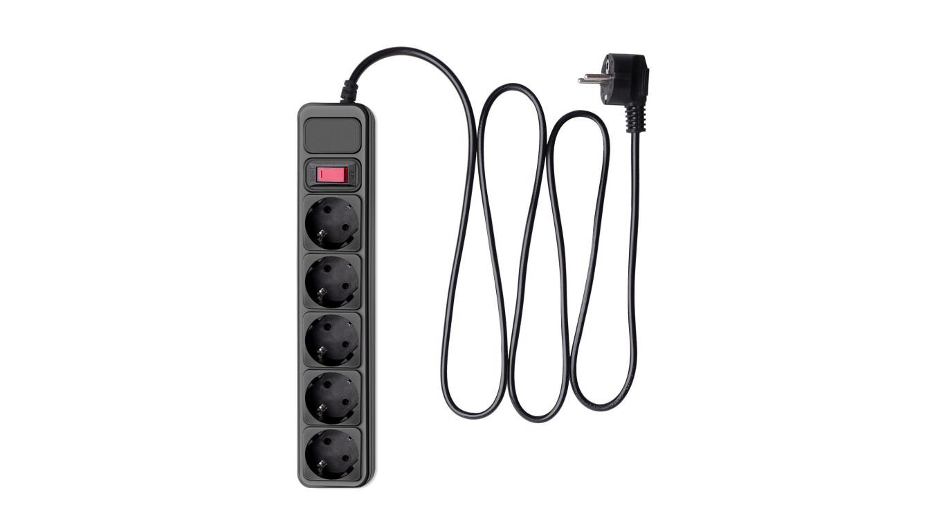 Listwa przeciwprzepięciowa Akyga AK-SP-06B 5 gniazd CEE 7/3 (Typ F) 3 m