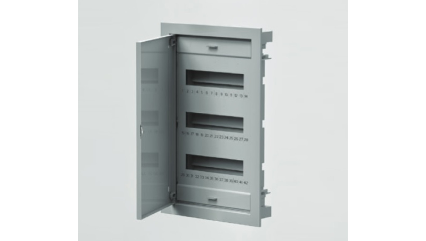 Rozdzielnica modułowa 3x12 podtynkowa RO-3 z metalowymi drzwiami IP40 (z N+PE) C.1536