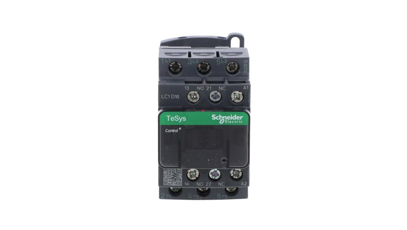 Stycznik mocy 3P 18A AC3 230VAC 50Hz 1R + 1Z LC1D18P5