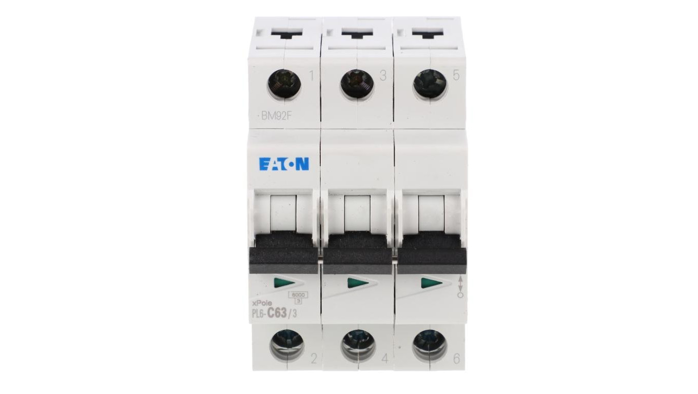 Wyłącznik nadprądowy 3P C 63A 6kA AC PL6-C63/3 286607