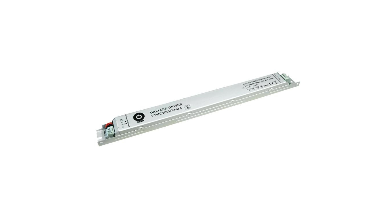 Zasilacz led FTMC100V12-DA 100W 12V DC IP67 8,33A meblowy PUSH Dimming DALI (ściemnialny przyciskiem zwiernym)