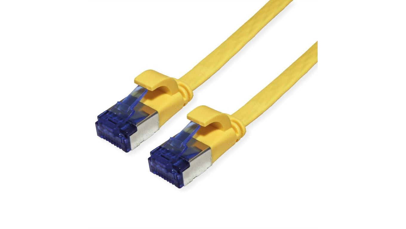 Patchkabel VALUE FTP, Cat.6A (Class EA), extra plat, geel, 2 m