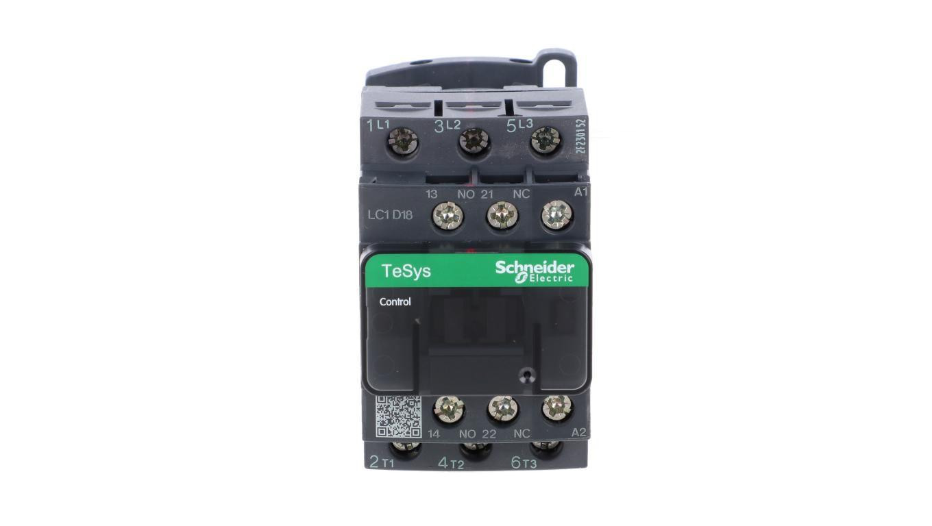 TeSys Deca Stycznik mocy 18A 3P 380V AC 1Z 1R LC1D18Q7
