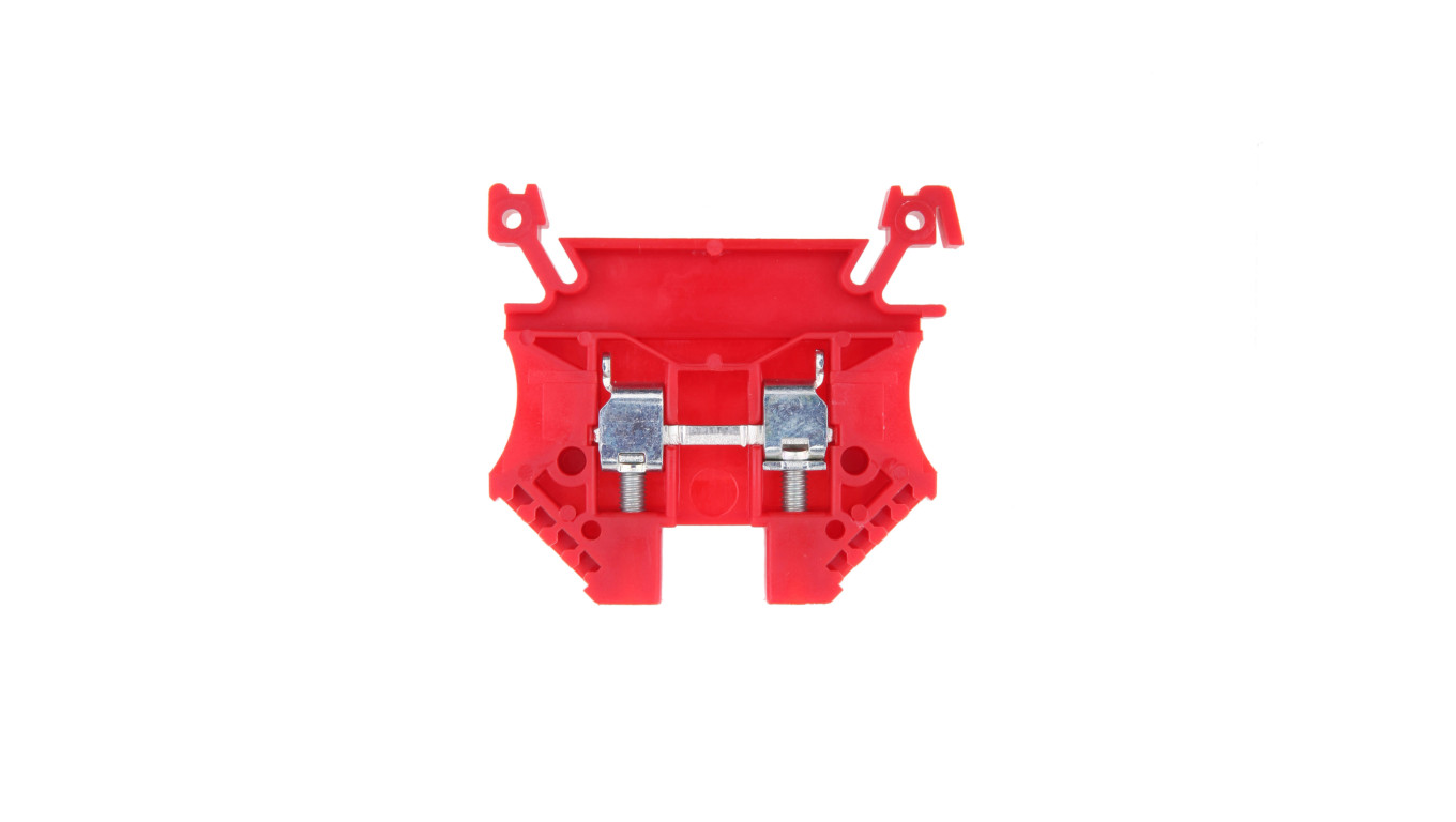 Złączka szynowa 2-przewodowa 4mm2 czerwona EURO 43409RD