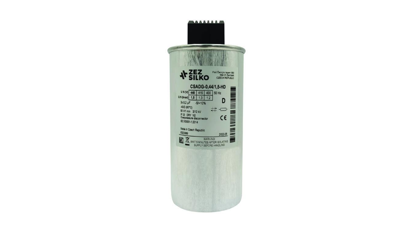 Kondensator 1,5kvar 440V Cn=3x8,22µF In=3x1,97A