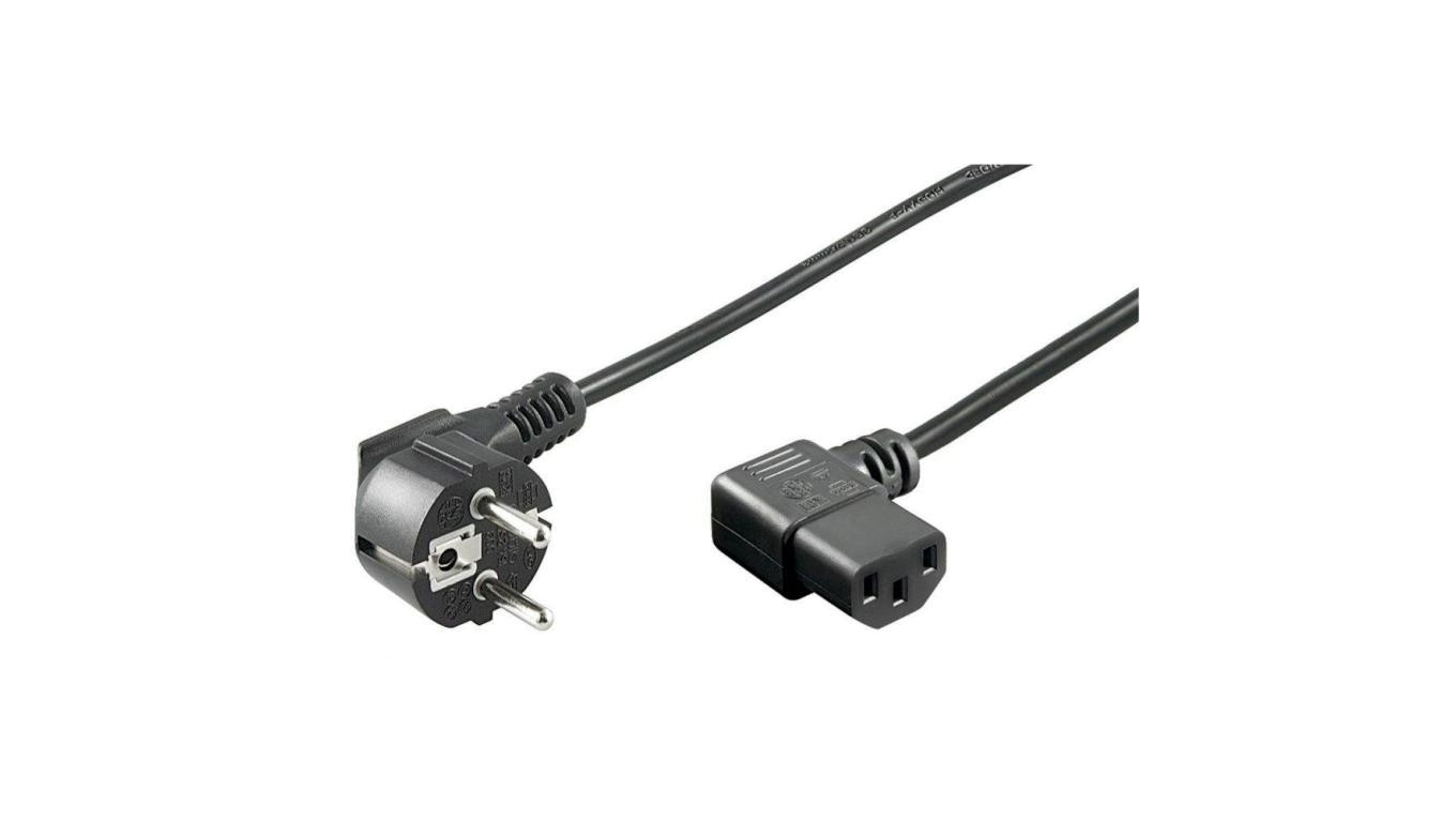 Kabel Zasilający Iec320 Schuko Na C13 10A 2M Kątowy ICOC 01-NC-D/ANG