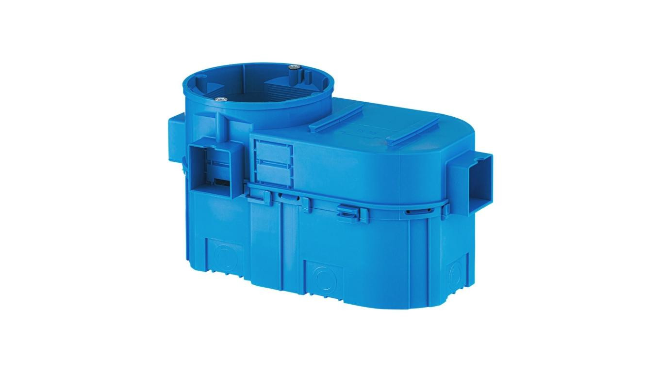 Puszka p/t nida łącz. 2-polowa fi:60 gł. 80mm SE2X60G niebieska 5 szt SIMET