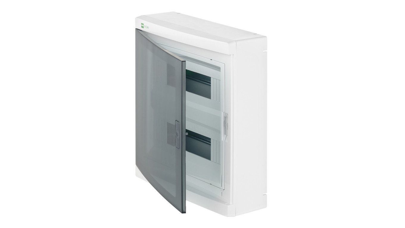 Rozdzielnica modułowa Elegant 2x12 natynkowa IP40 N+PE drzwi przezroczyste 2425-01