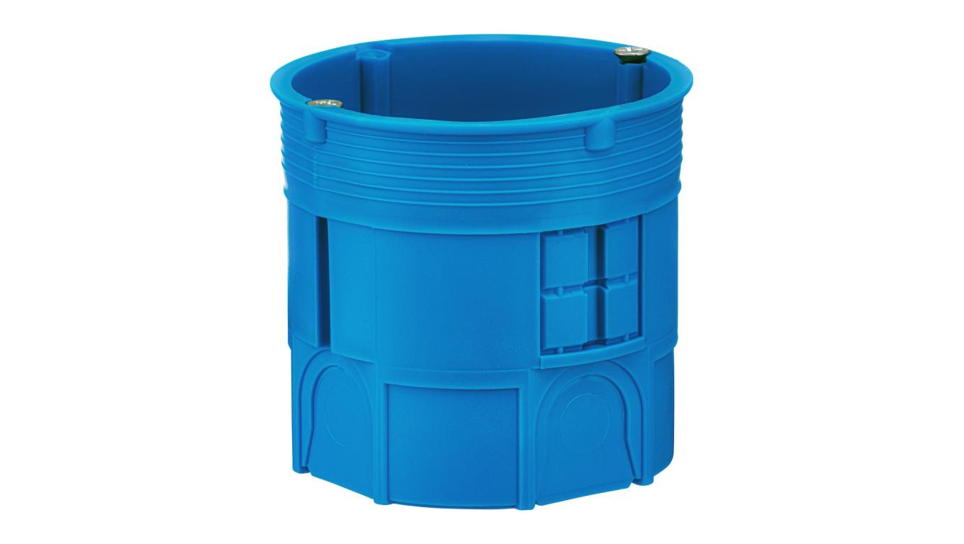 Puszka podtynkowa 60mm głęboka z wkrętami niebieska Z60Dw 34035203 /50szt./