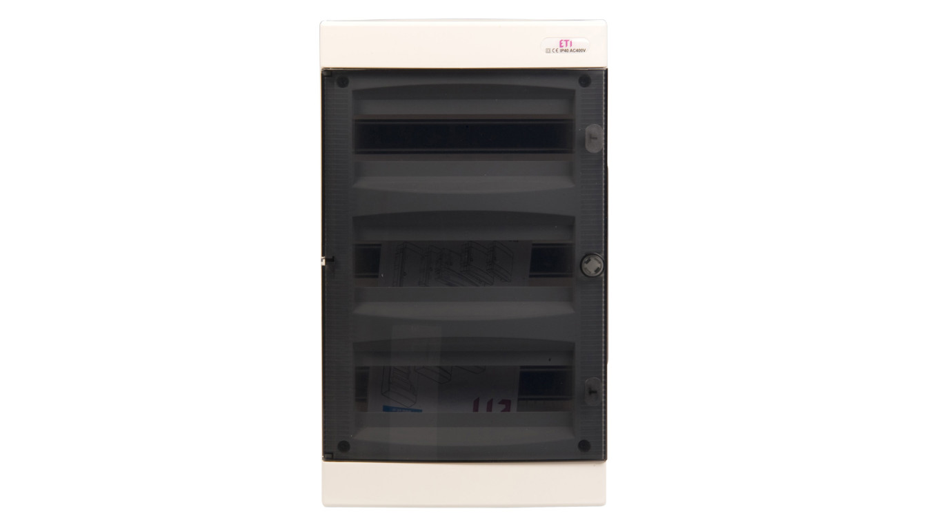 Rozdzielnica modułowa 3x12 podtynkowa /transparentna/ IP40 ECM36PT-S DIDO 001101076