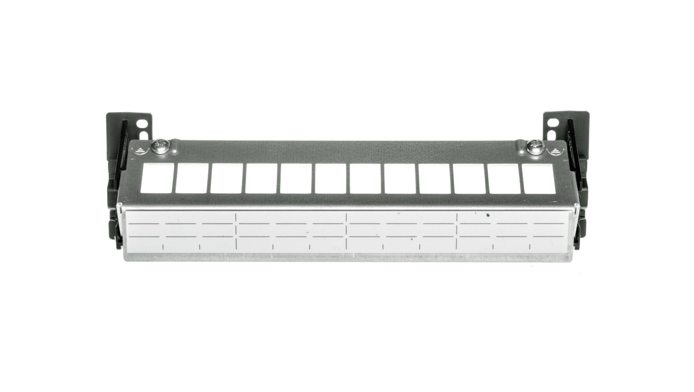 Złącze modułowe 12xRJ45 Keystone na szynę FZ12MK
