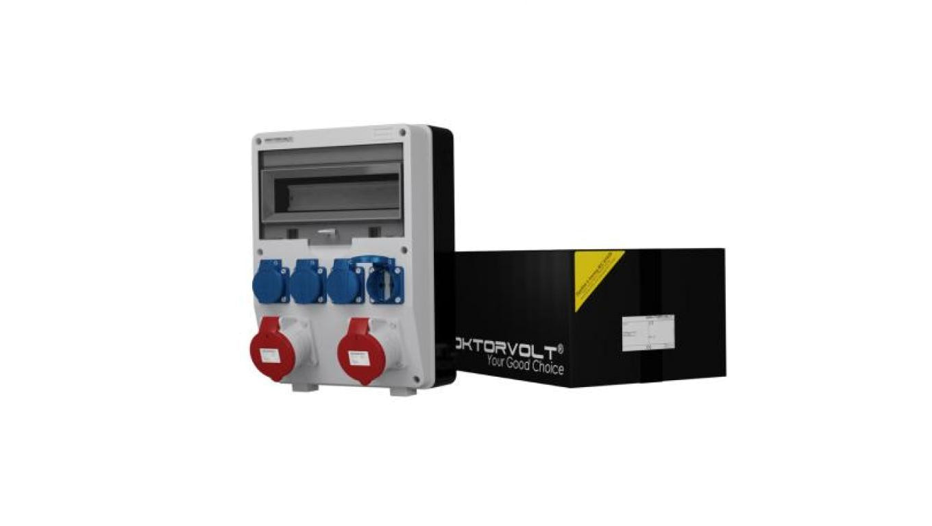 Rozdzielnica budowlana TD 2x32A 4x230V Schuko Doktorvolt 2176