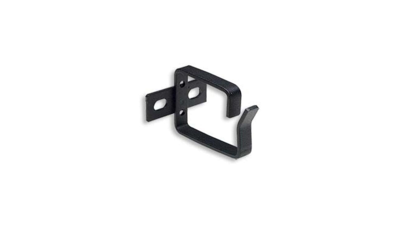 Pojedynczy uchwyt organizer kabli do szaf rack 19, czarny 919586