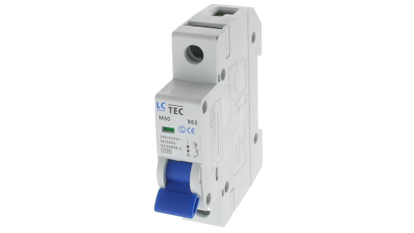 Wyłącznik nadprądowy M60 1P 1M 1F B 63A 6kA