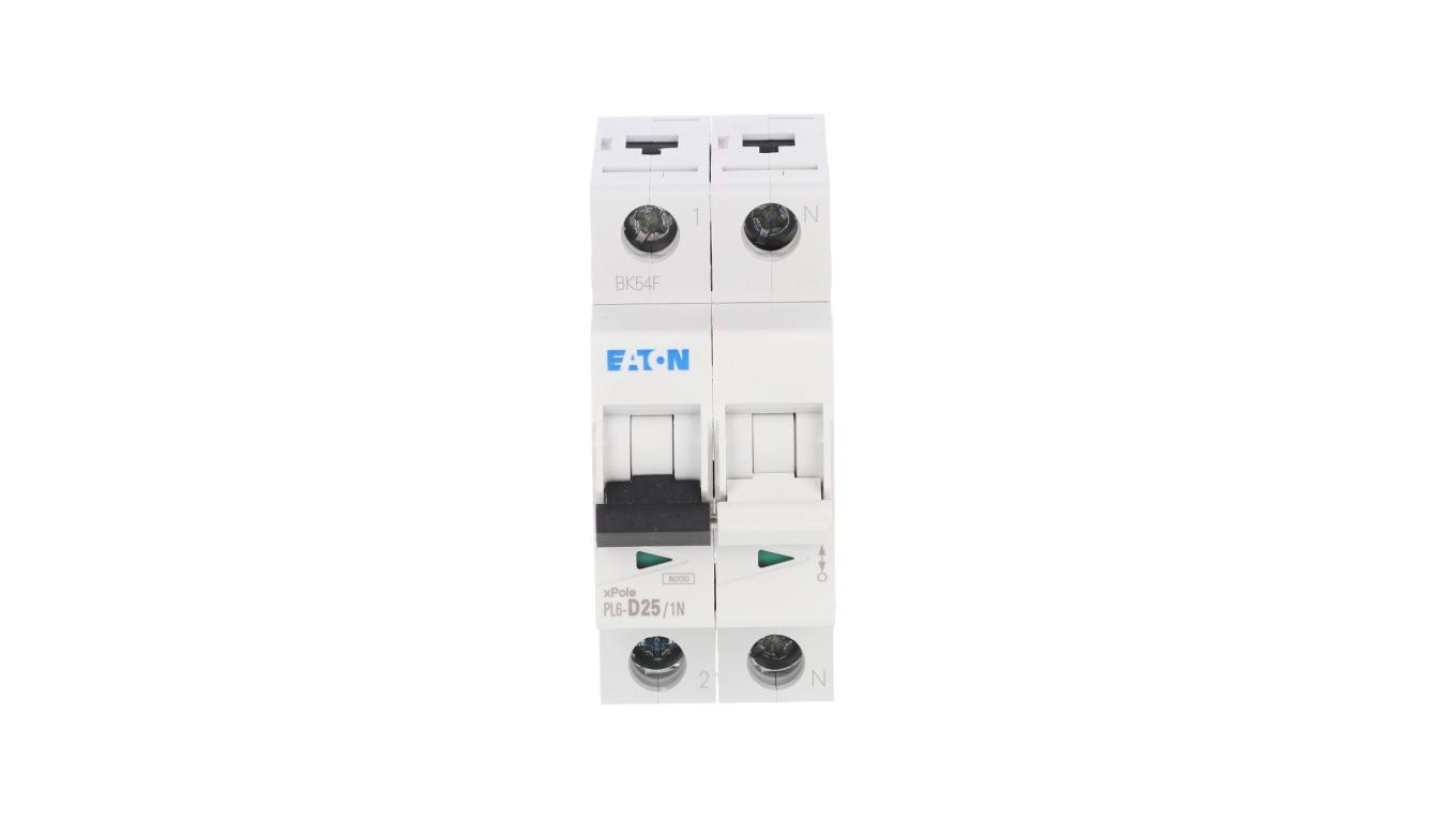 Wyłącznik nadprądowy 1P+N D 25A 6kA AC PL6-D25/1N 164945